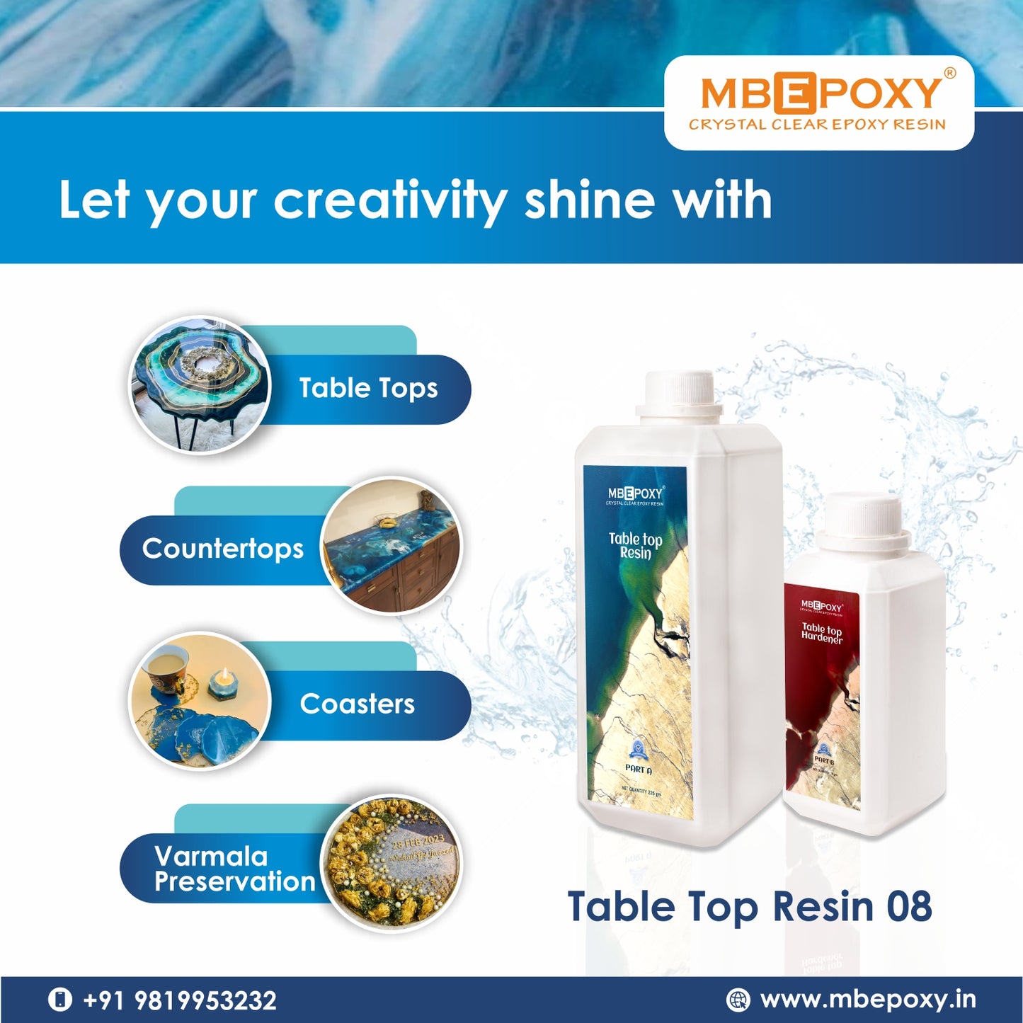 MBEPOXY® Table Top Resin (08-10 mm)