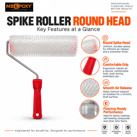 Round End Spike Rollers For Epoxy 9