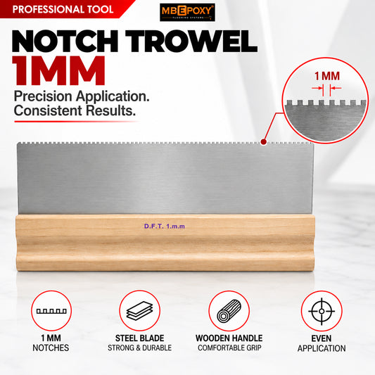 Notch Trowel 1mm