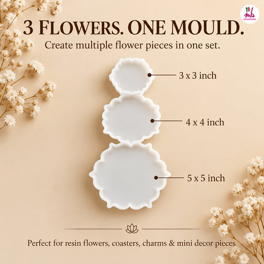3 in 1 Flower Mould
