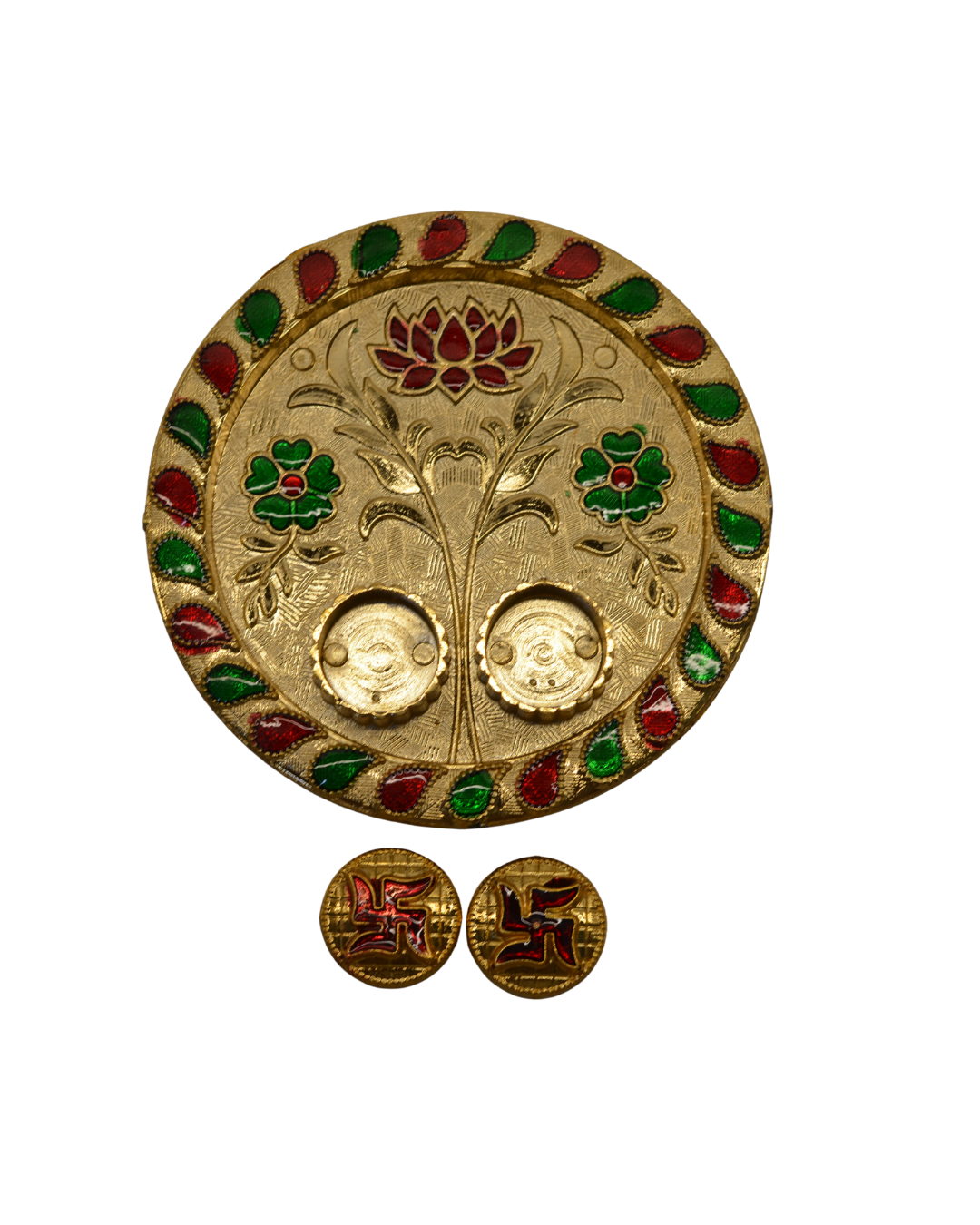 4.5"inch round pooja thali