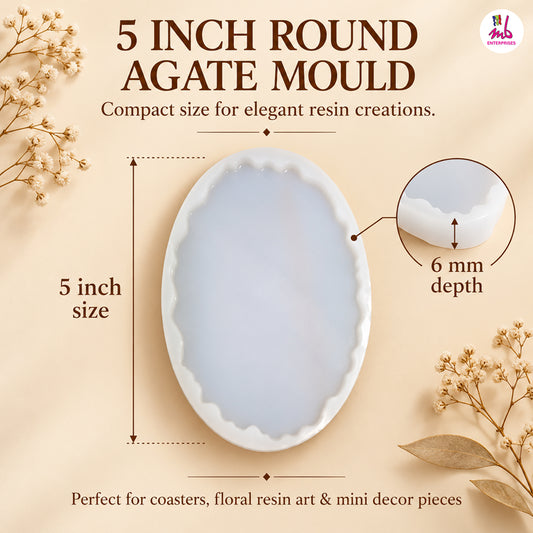 5inch Agate Round Mould