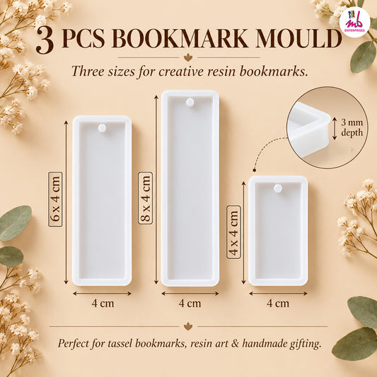 3pcs Book Mark Mould