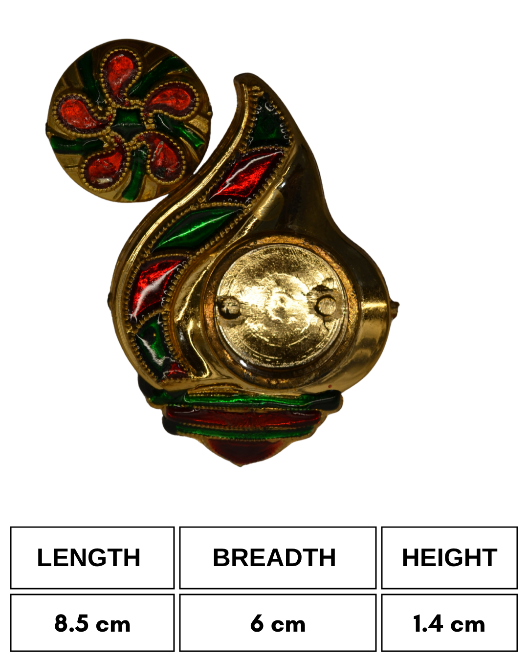 Small shankh haldi kumkum holder