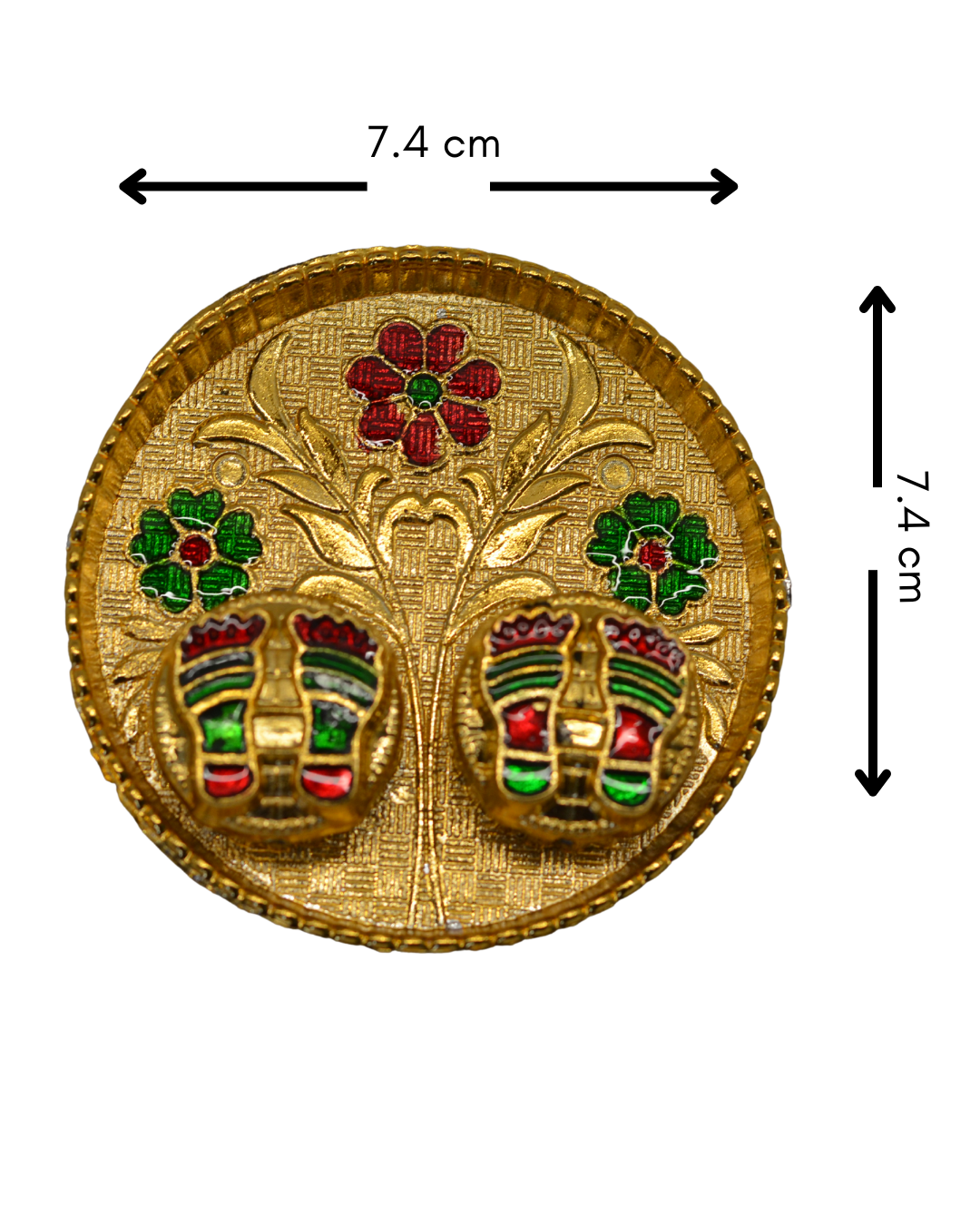 3"round pooja thali
