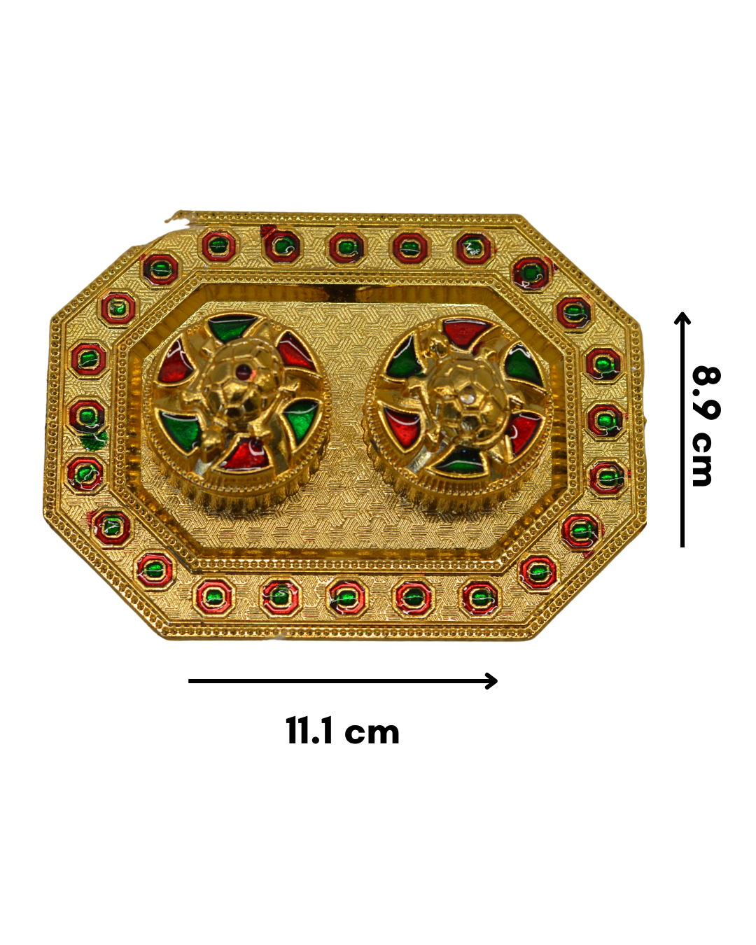 rectangle shaped pooja thali