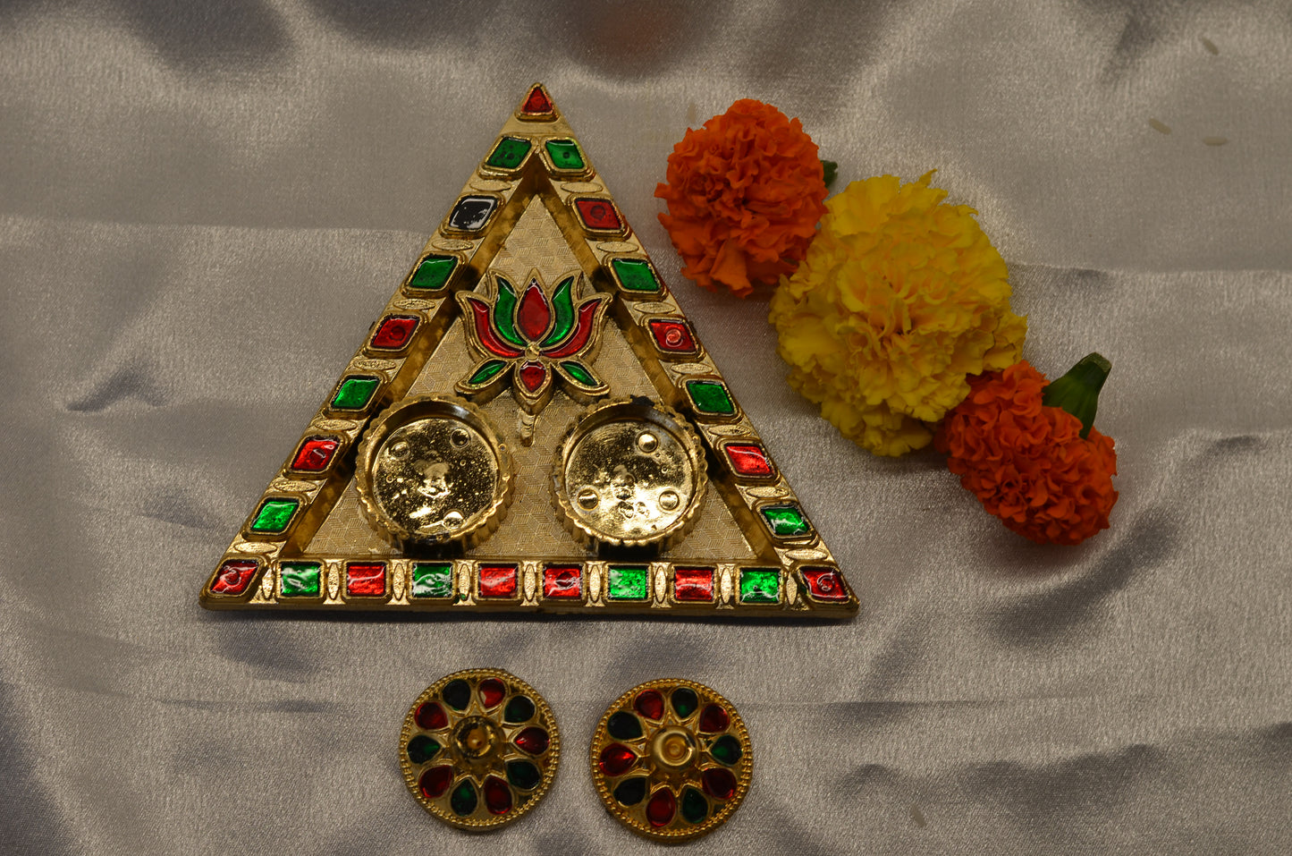 Triangle Pooja Thali