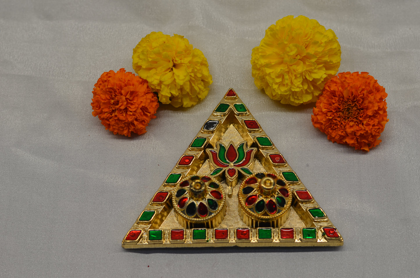Triangle Pooja Thali