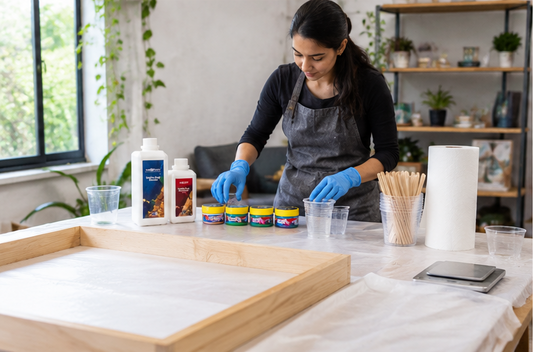 Make Your First Resin Table with a Table Top Epoxy Resin Kit
