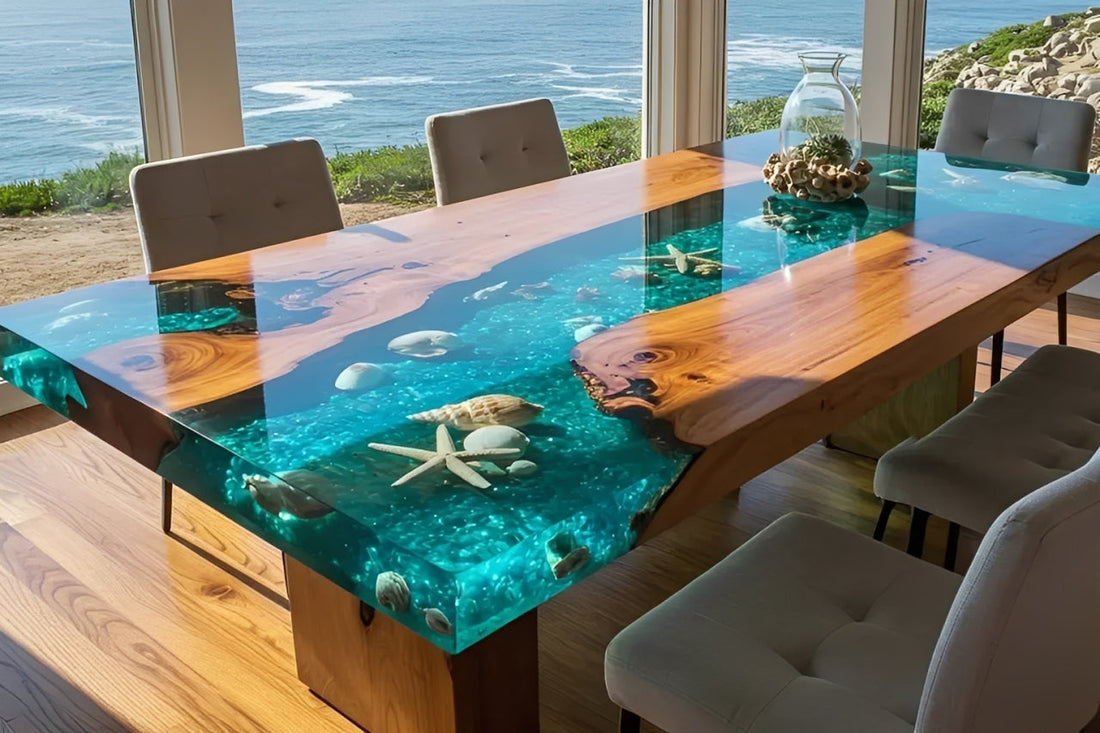 How to Use Epoxy on Table Top for a Elegant Dining Space