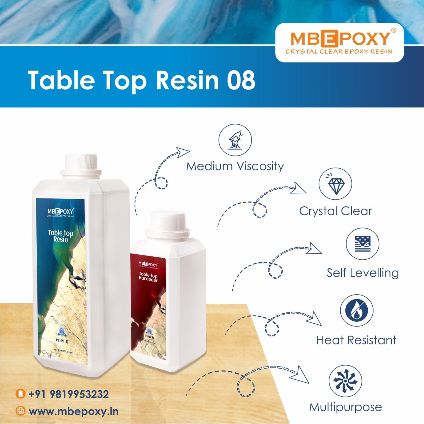 MBEPOXY® Table Top Resin (08-10 mm)