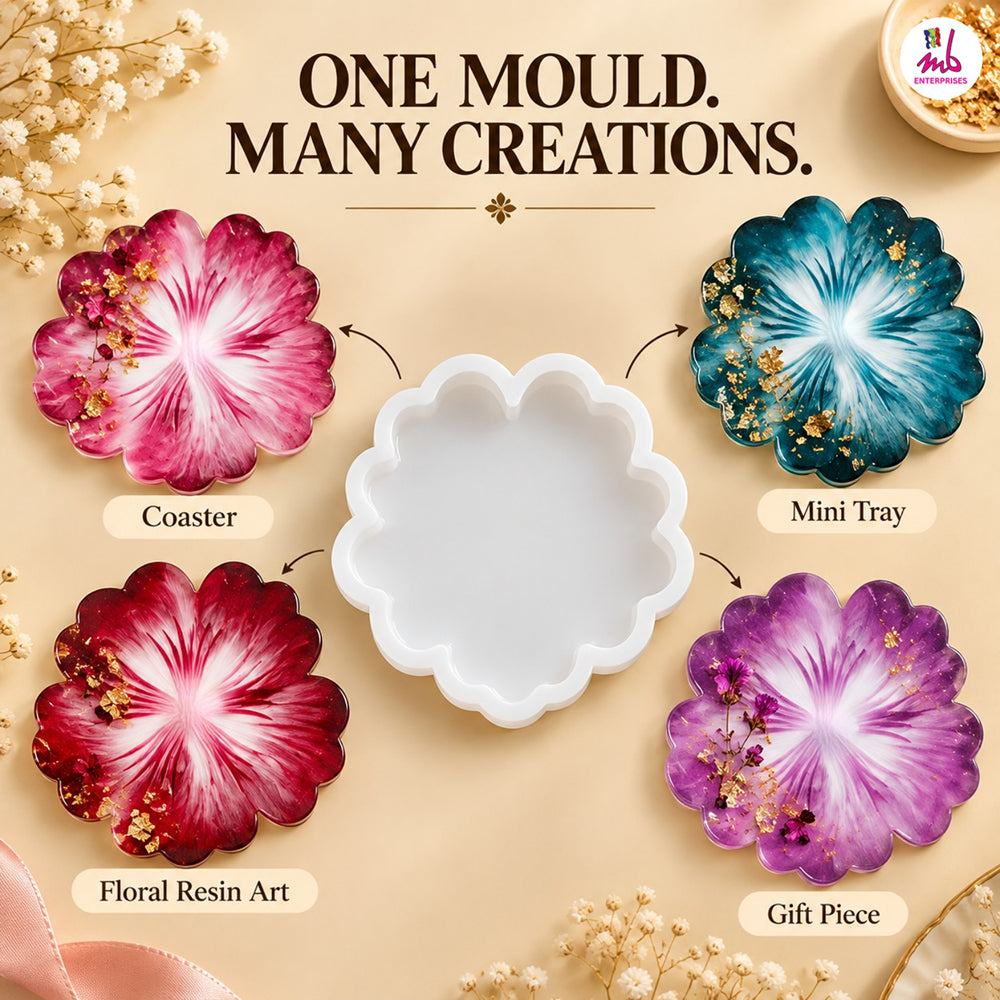 4.5inch Flower Coaster Mould