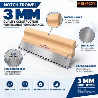 Notch Trowel 3mm