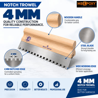 Notch Trowel 4mm