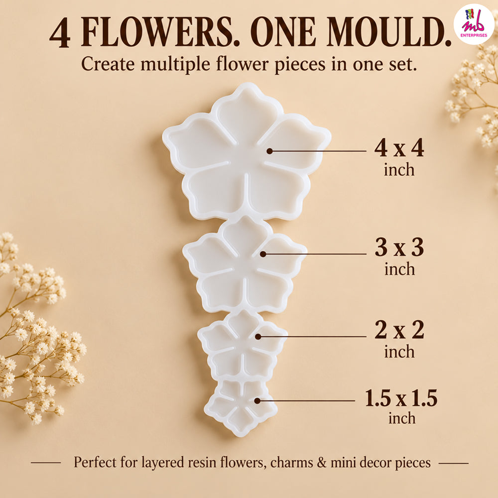 4 in1 Flower Mould