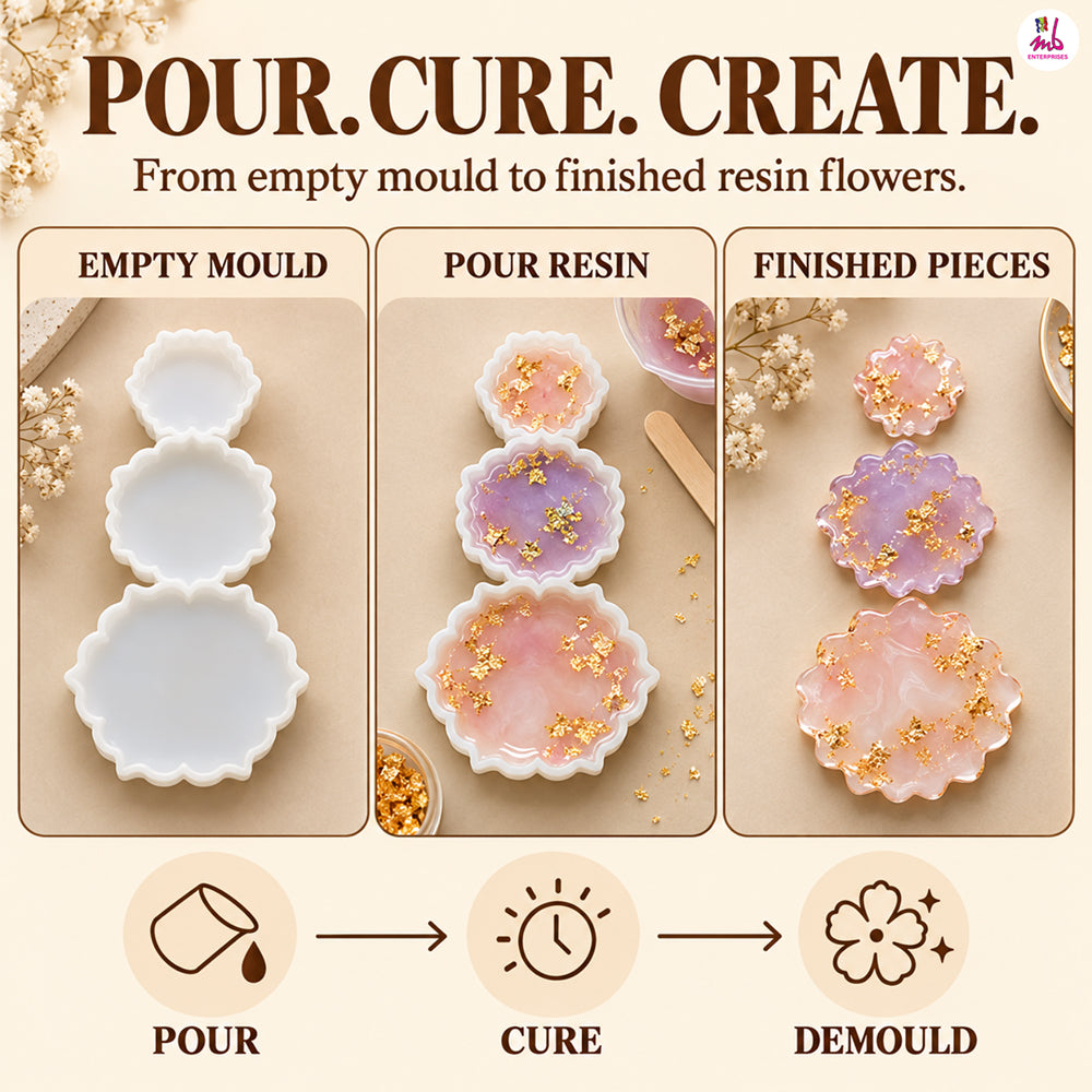3 in 1 Flower Mould