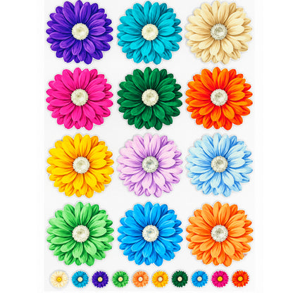 Rainbow Daisy Grid