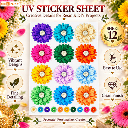 Rainbow Daisy Grid