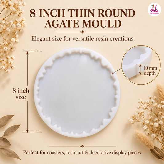 8inch Round Agate Thin Mould