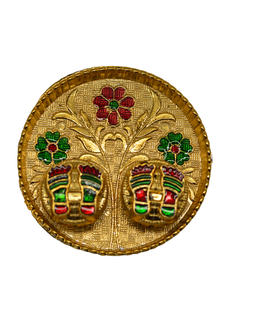 3"round pooja thali