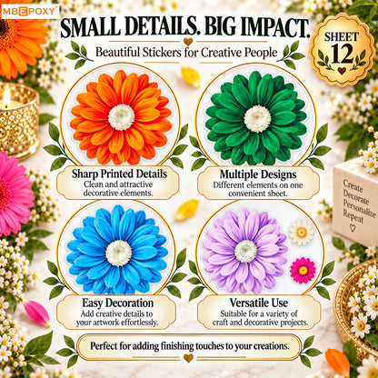 Rainbow Daisy Grid