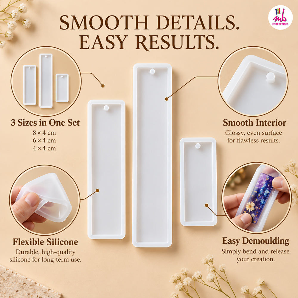 3pcs Book Mark Mould