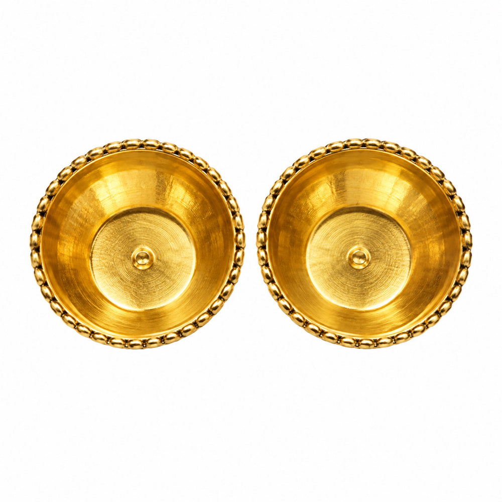 Resin Pooja Thali Diya Pair