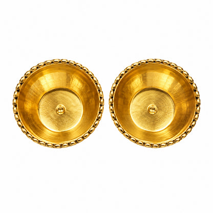 Resin Pooja Thali Diya Pair