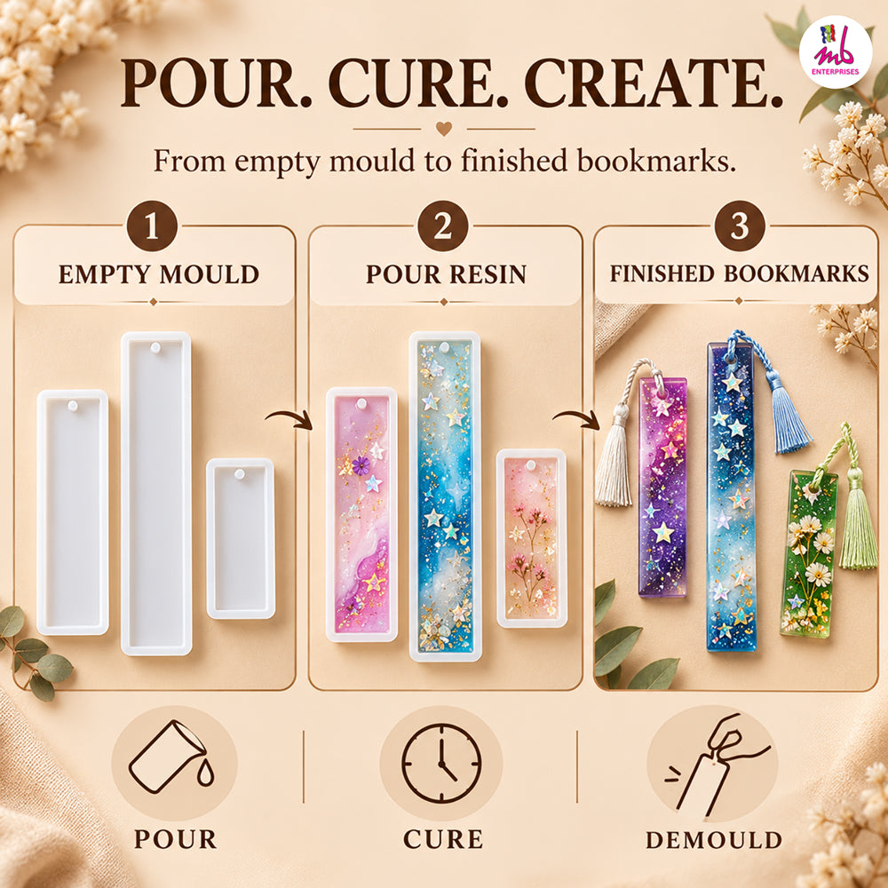 3pcs Book Mark Mould