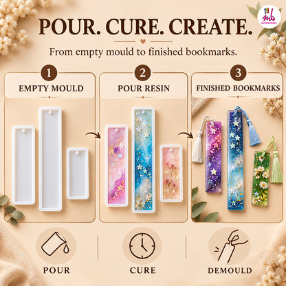3pcs Book Mark Mould