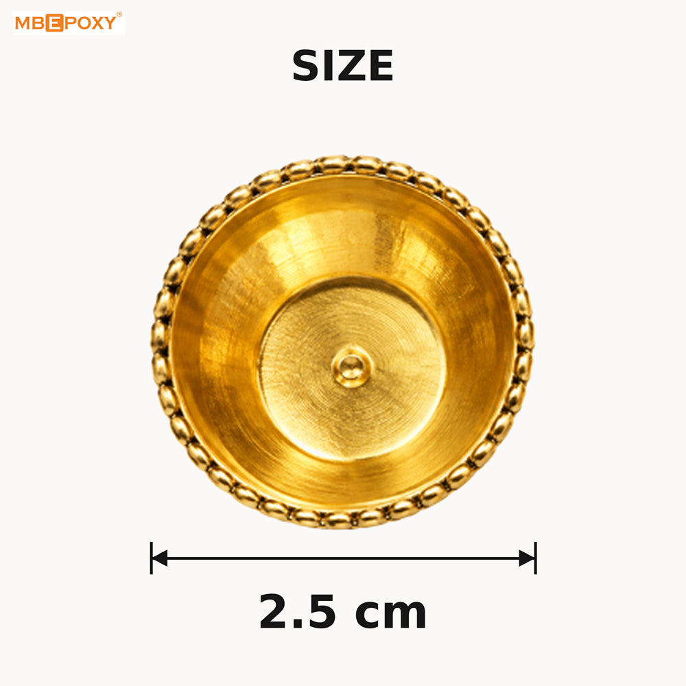 Resin Pooja Thali Diya Pair