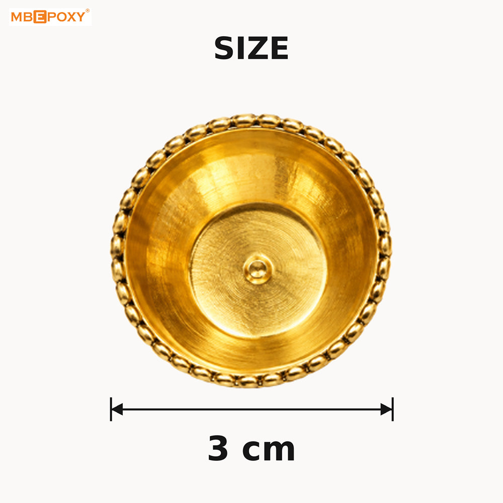 Resin Pooja Thali Diya Pair