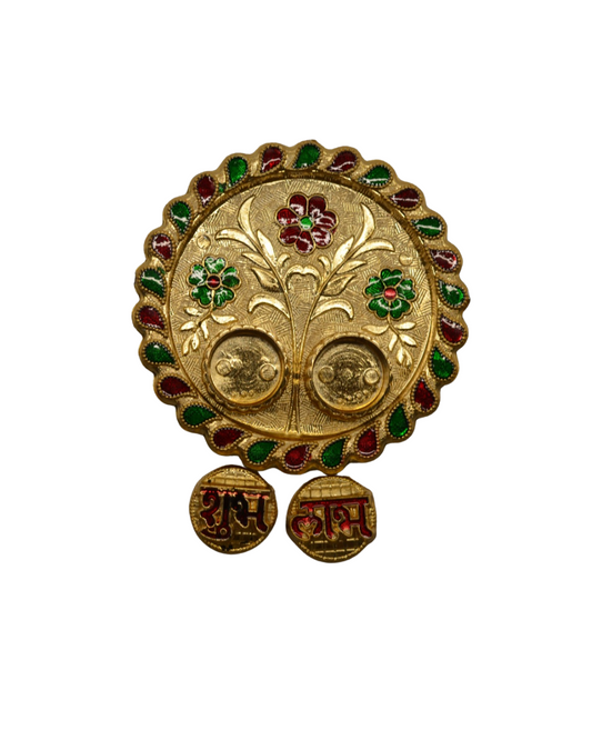 3.75"inch round pooja thali
