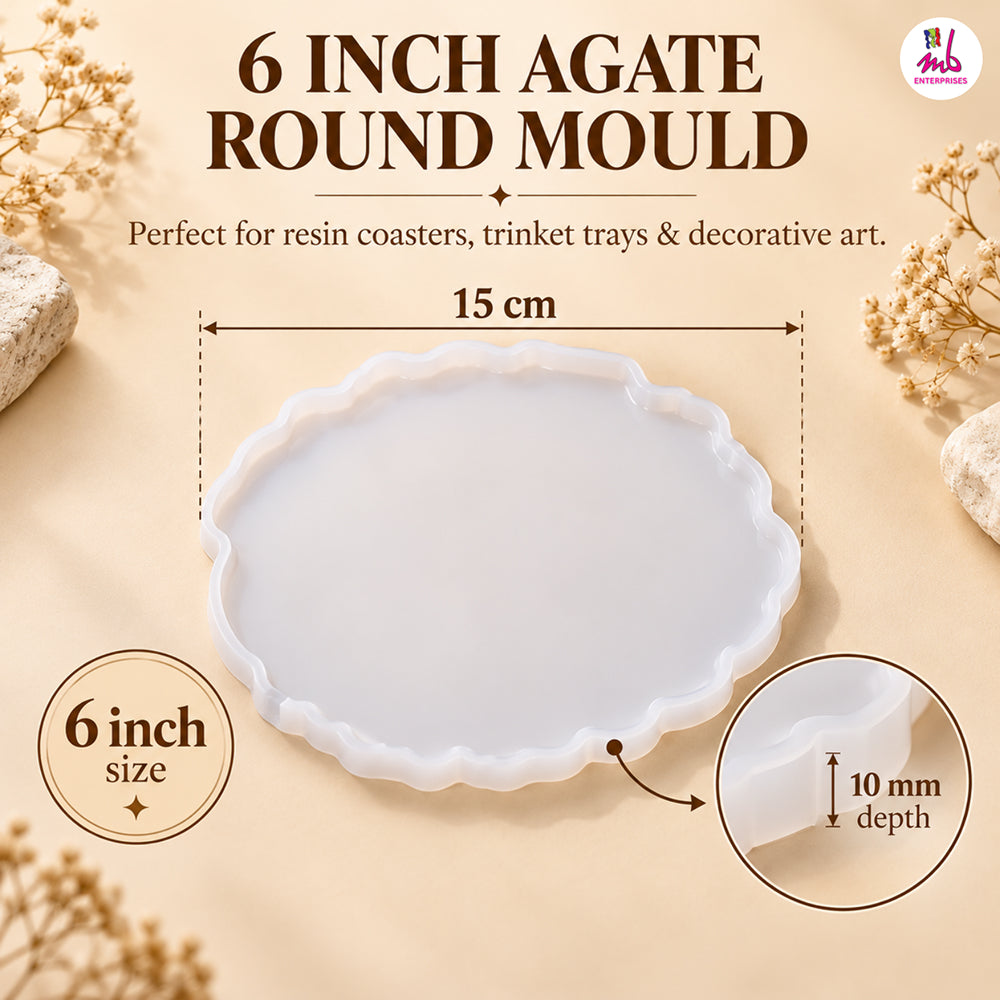 6inch Agate Round Mould