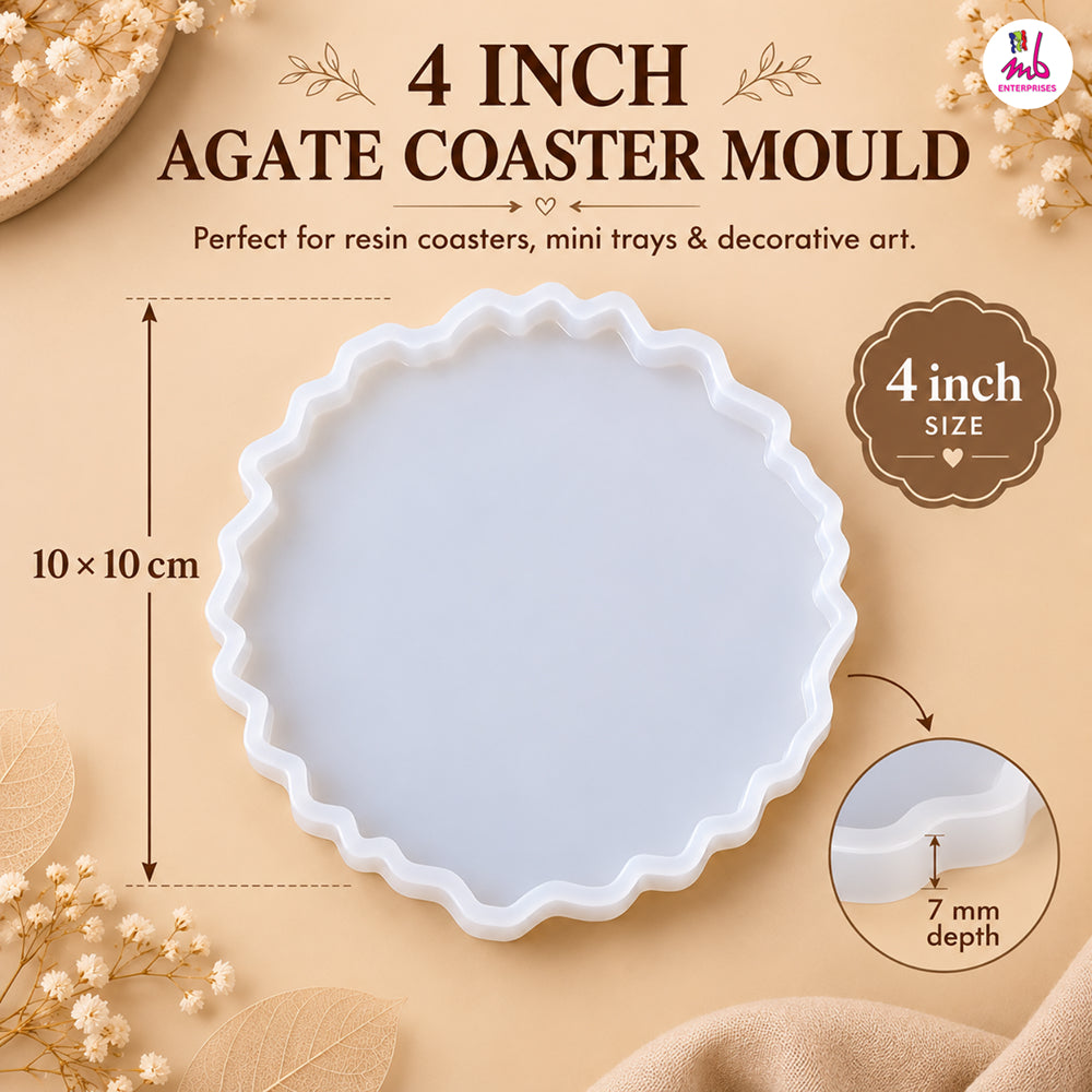 4inch Agate Coaster Old Mould