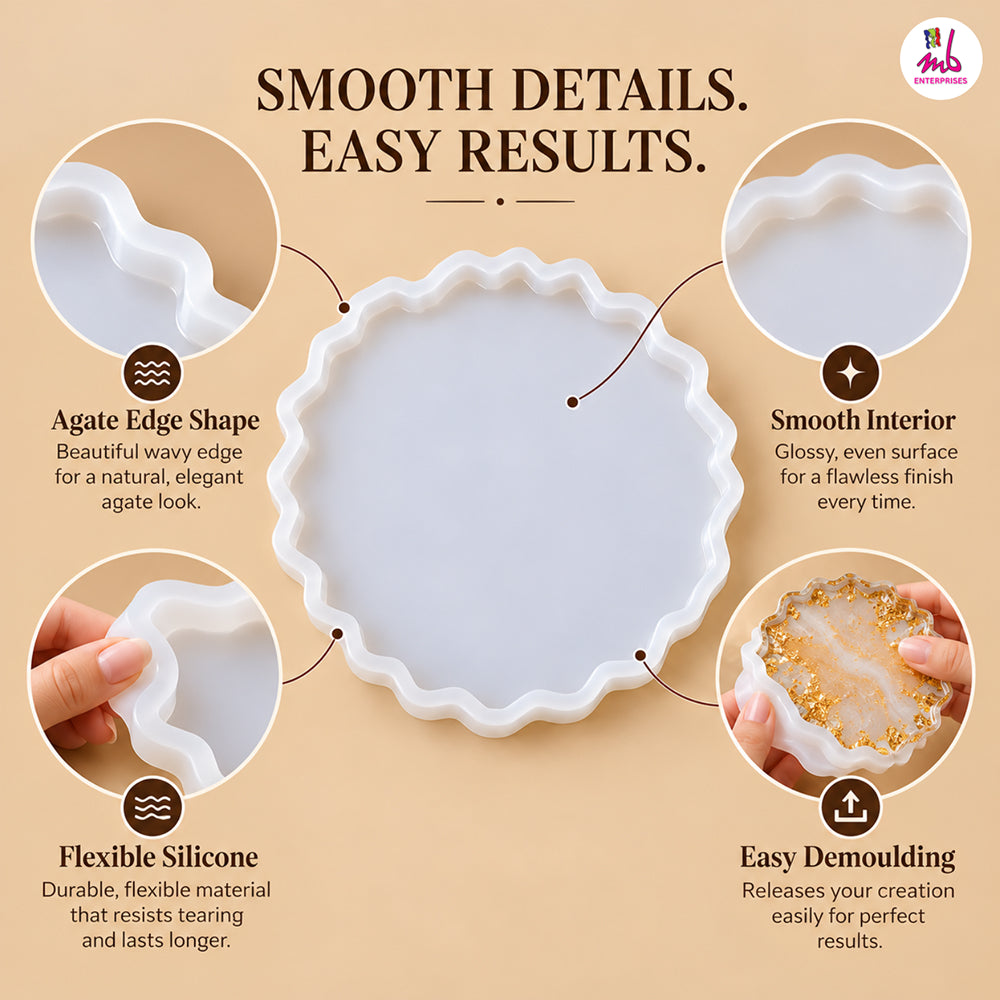 4inch Agate Coaster Old Mould
