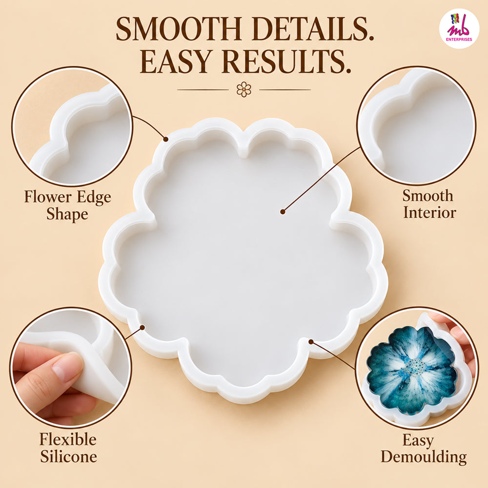 4.5inch Flower Coaster Mould