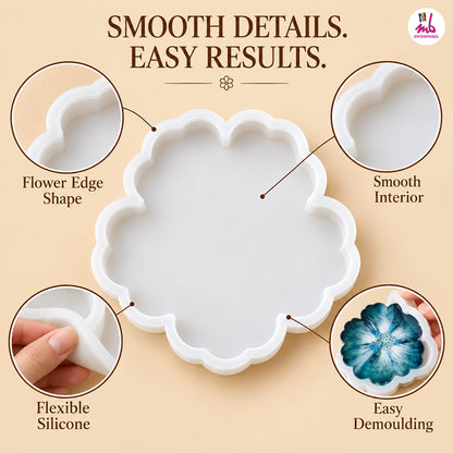 4.5inch Flower Coaster Mould