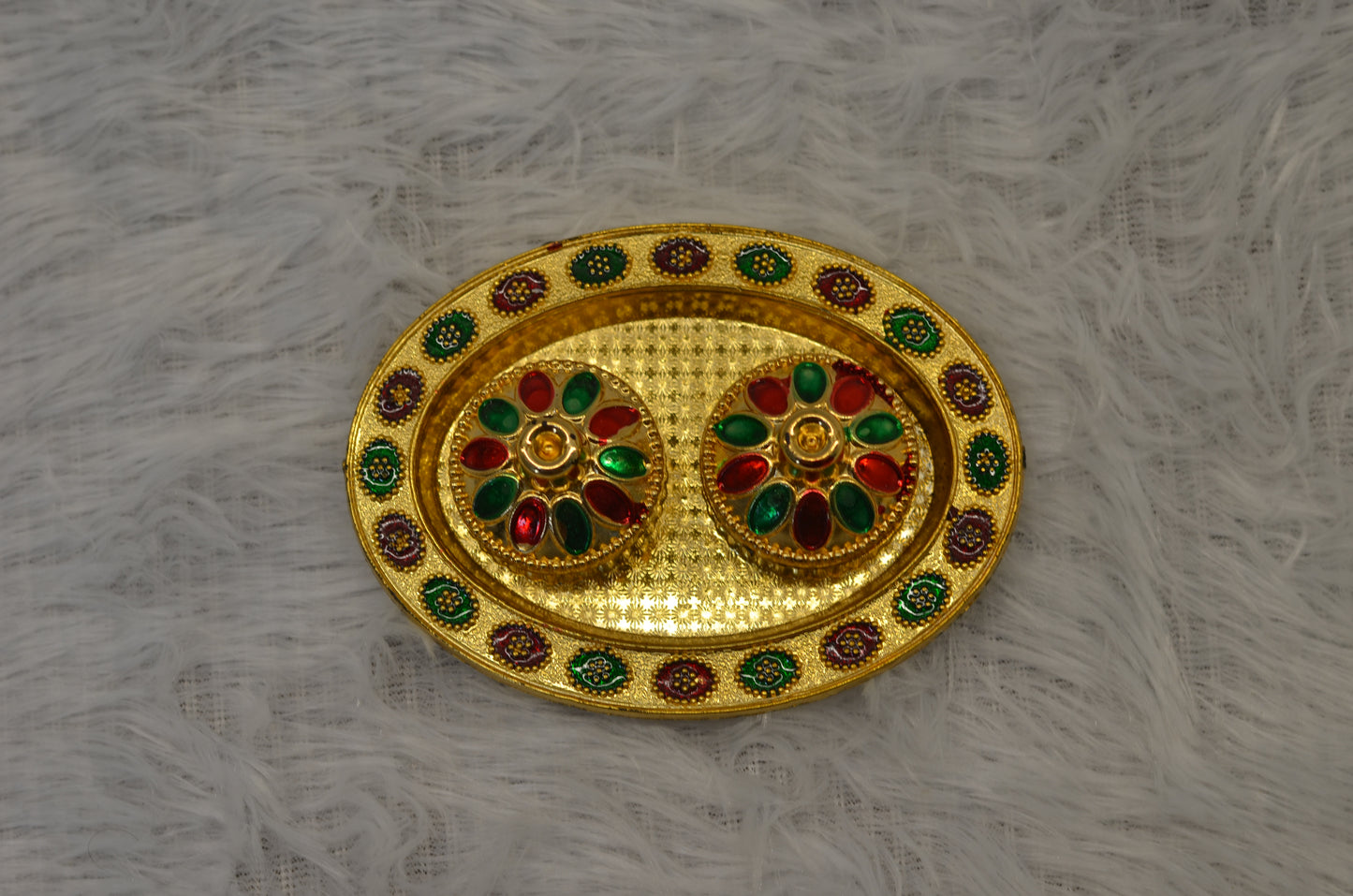 Big round pooja thali