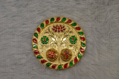 4.5"inch round pooja thali
