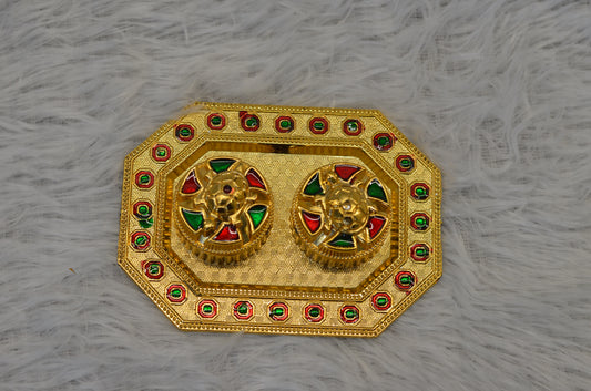 rectangle shaped pooja thali
