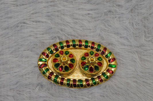 Small round pooja thali