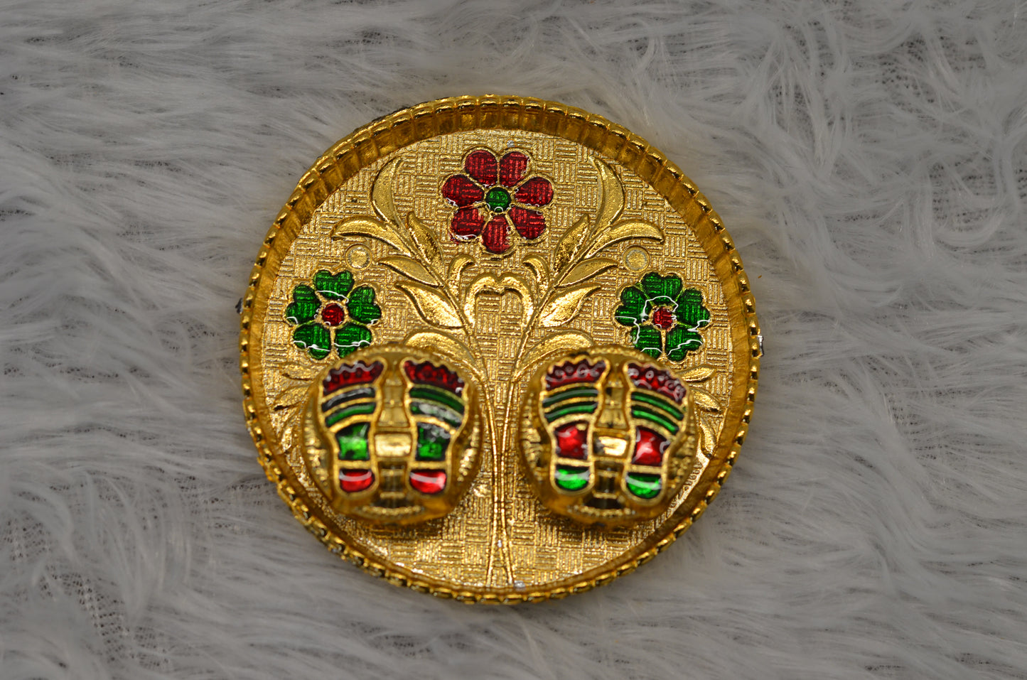3"round pooja thali