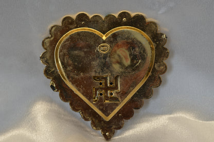 Heart Swastik pooja thali