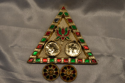 Triangle Pooja Thali