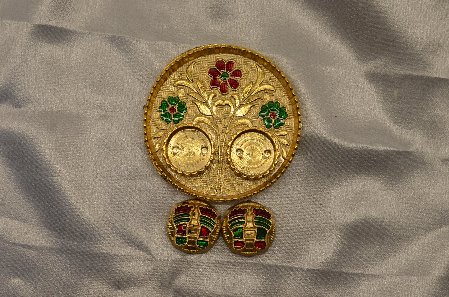 3"round pooja thali