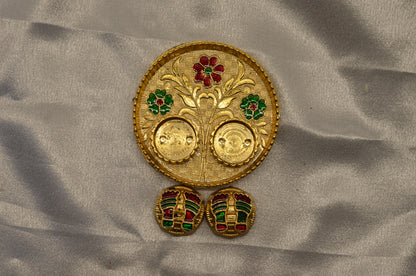3"round pooja thali