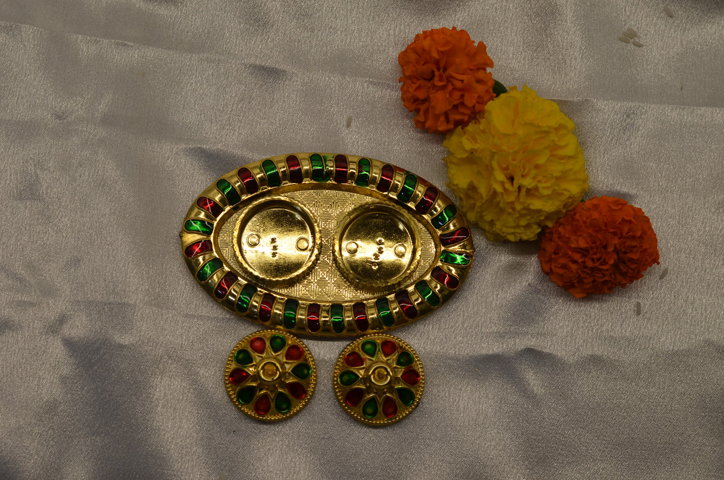Small round pooja thali