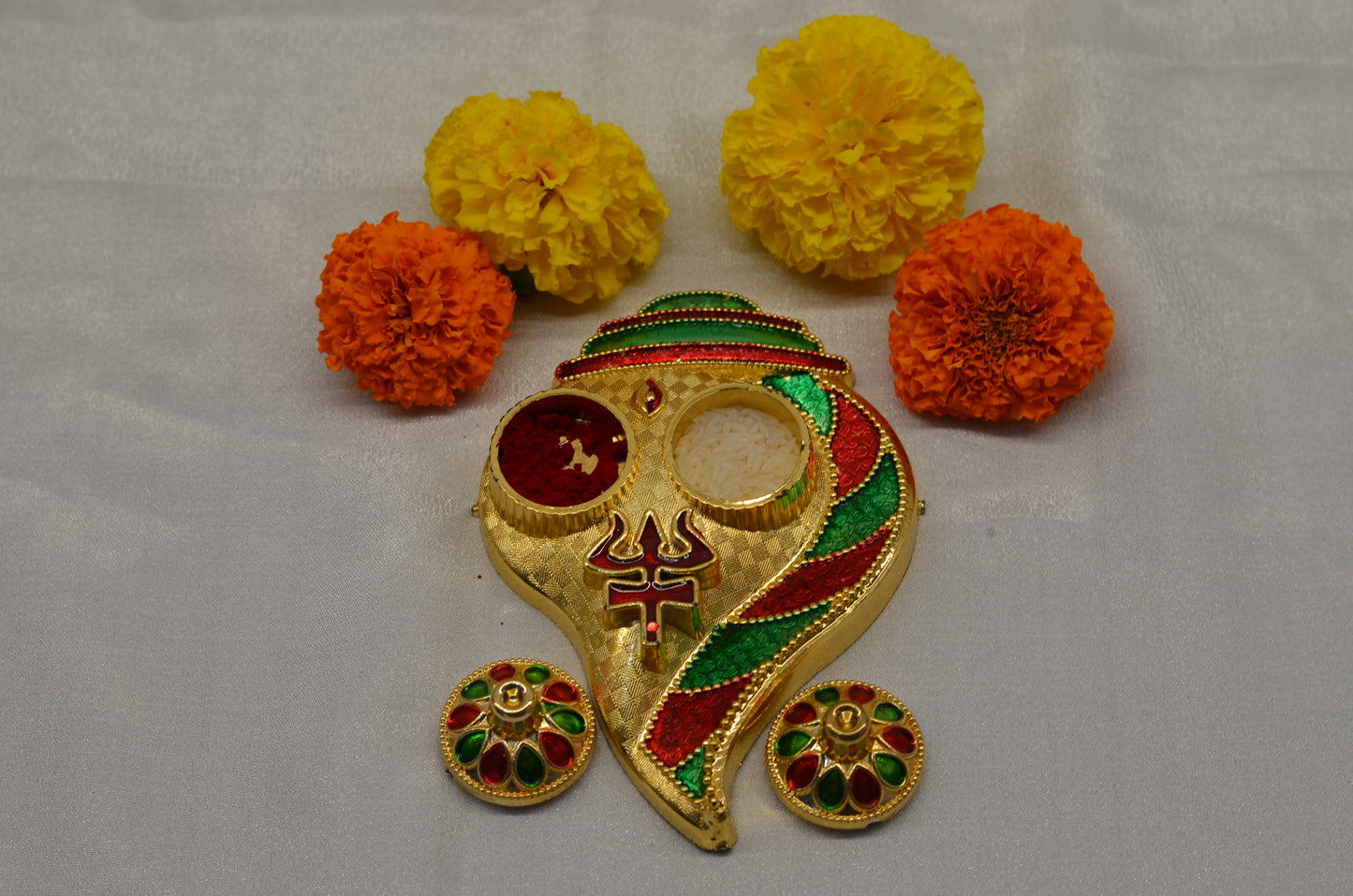 Shankh 3d pooja thali