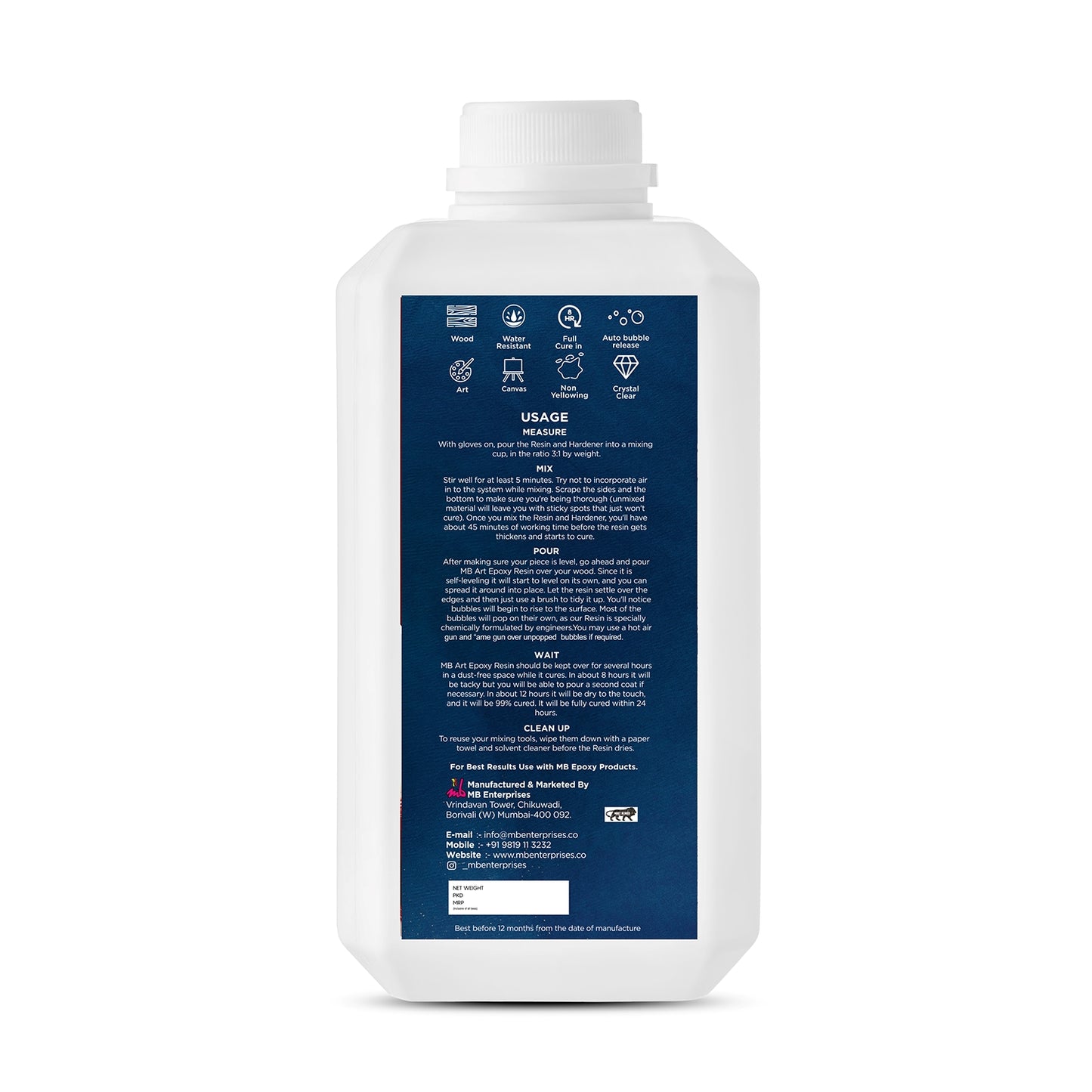 MBEPOXY® Table Top Deep Cast Resin (18-20 MM)